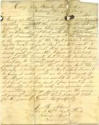 Letter from J. R. Adams to Thomas White, February 21, 1864