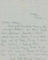 Letter from Bobby Johnston to Warren [Letter 10]