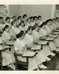 Nurses in class.