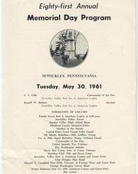 Memorial Day Program 1961 - 0029