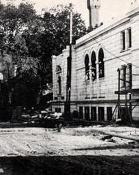 James V. Brown Library under construction, June 11, 1906