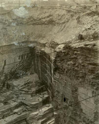 Slate quarry, showing depth