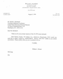 Correspondence to U.S. Holocaust Memorial Museum