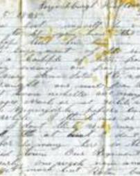 Letter from James Graham to his father, Lynchburgh Head Quarters of the 206, June 5, 1865
