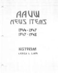 American Association of University Women - Johnstown Branch Publicity-1966-1968