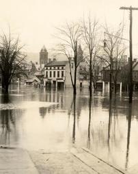 Looking south from Bennett and Market Streets after 1936 flood