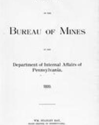 Report of the Bureau of Mines of the Department of Internal Affairs of Pennsylvania … (1899)