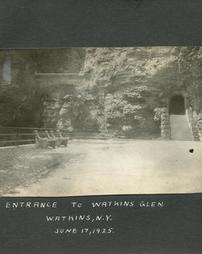 Entrance to Watkins Glen, 1925