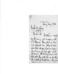 Lemuel Coffin letter, 1889