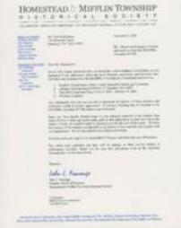 Letter from John J. Amonga to Paul Heckethorn, November 2003