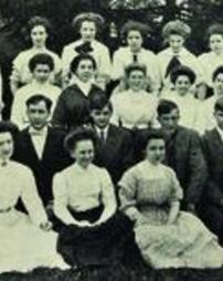 1909 Jane Leonard with Students from Clearfield County