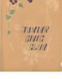 New Cumberland Junior Civic Club scrapbook 1936-1937