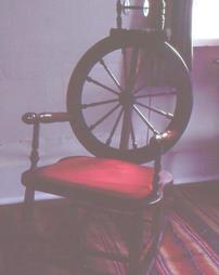 Wagon wheel chair at Maple Manor