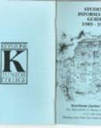 Keystone Junior College Student Information Guide 1989-1990