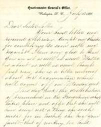 1866-07-13 Handwritten letter from Daniel S. Keller to his sister, Sallie (Sarah J. Keller)