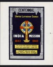 Centennial: United Lutheran Church India Mission, 1842-1942