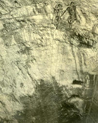 Anticline in slate quarry