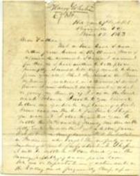 Letter from Harry White to Thomas White, June 12, 1863