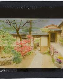 Japan. [Japanese courtyard garden]