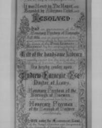 Burgess ticket of the municipality of Darwen, England, May, 1908