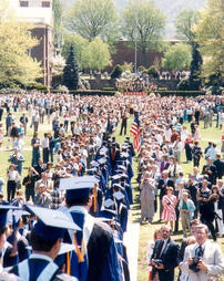 Graduates Process to the Quad, Commencement 1986
