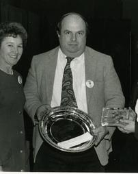 1993 Philadelphia Flower Show. Sally Graham Presents Award to Walter Off