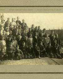 Thompsonville School students and teacher, circa 1915.