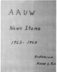 American Association of University Women - Johnstown Branch Publicity-1962-1963