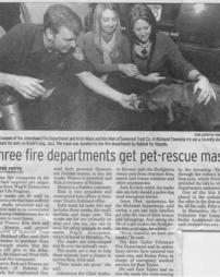 Three fire departments get pet-rescue masks
