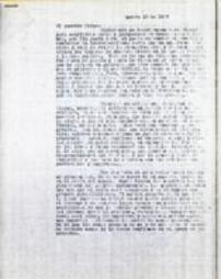 Letter from Beltrán, August 10, 1937