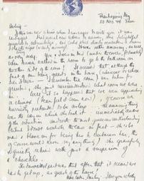 Letter from Warren Johnston to Bobby [Letter 101]