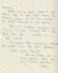 Letter from Bobby Johnston to Warren