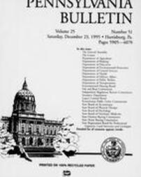 Pennsylvania bulletin Vol. 25 pages 5905-6070