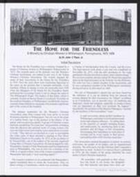 The Home for the Friendless: A ministry by Christian Women in Williamsport, Pennsylvania, 1872-1939