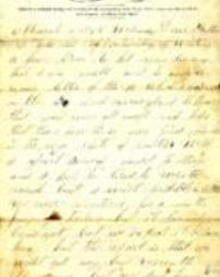 Letter from James Graham to his father, Camp of the 206, March 1, 1865