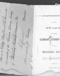 Clionian Literary Society Constitution