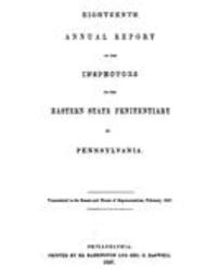 Annual report of the inspectors of the Eastern State Penitentiary of Pennsylvania (1846)
