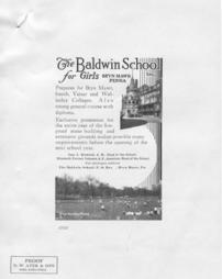 The Baldwin School advertisement - 1913