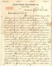 Letter from J.C. Koch to Samuel Kern