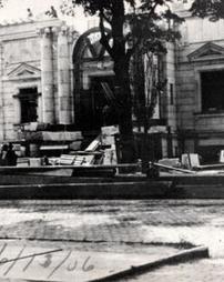 James V. Brown Library under construction, June 13, 1906