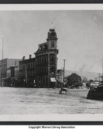 Warren Savings Bank Flat Iron Building at The Point (circa 1885)