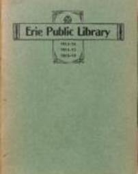 Erie Public Library Report 1913-1916