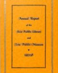 Erie Public Library Report 1937-1938