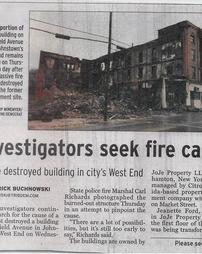 Investigators seek fire cause