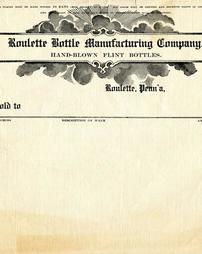 Roulette Bottle Manufacturing, Bill of Sale