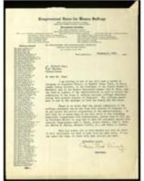 Pennsylvania Woman Suffrage Association letters to male supporters and legislators