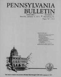 Pennsylvania bulletin Vol. 01 pages 0787-0814