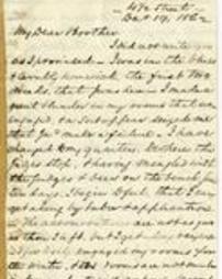 A letter from David Davis to Joseph H. Scranton, December 19, 1862.