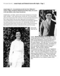 Joseph Hajdu and Elizabeth Somerville Hajdu - Page 1