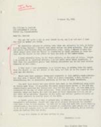 Letter from Monsignor Rice to William Parrish